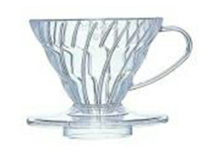 DRI18177-2 HARIO COFFEE DRIPPER V60 01 CLEAR PLASTIC - PN: DRI18177 - Image 1